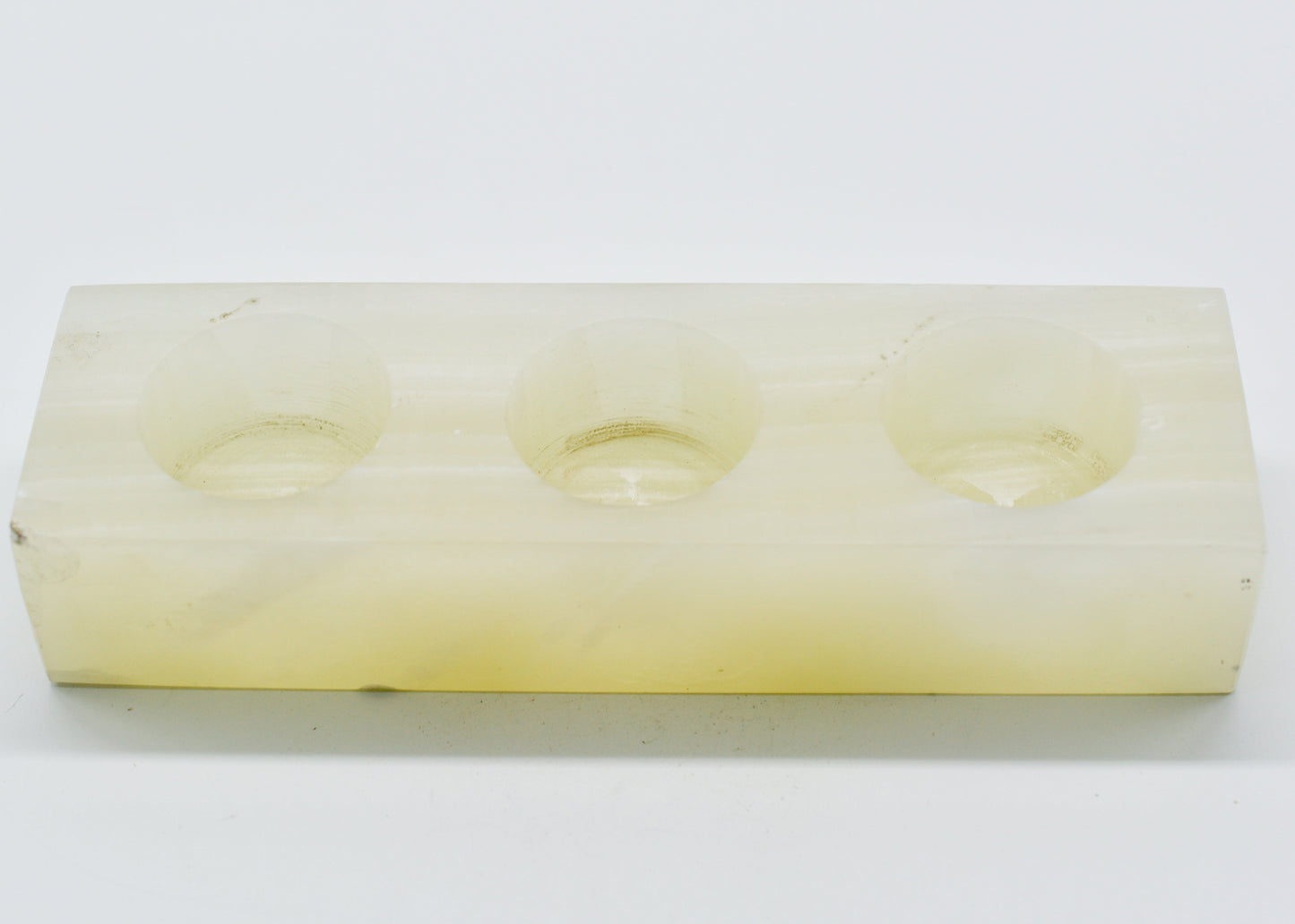 Triple Votive Onyx Candle holder