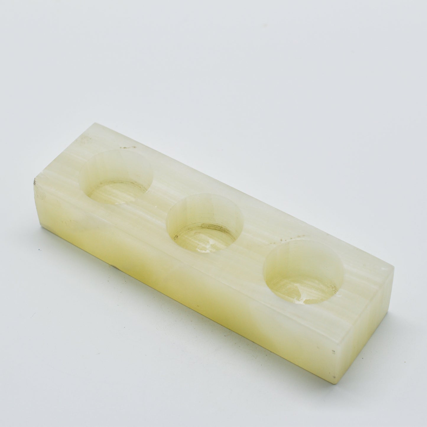 Triple Votive Onyx Candle holder