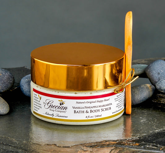 Emulsified Vanilla Pineapple Margarita Salt Body Scrub-Vanilla Pineapple Margarita